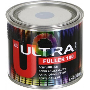 Акриловый грунт для авто Novol ULTRA LINE FULLER 100, белый 5+1, 400 мл (без отвердителя)