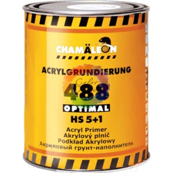 Грунт акриловый для авто CHAMÄLEON 488 OPTIMAL HS 5+1, 1л, красный (без отвердителя)