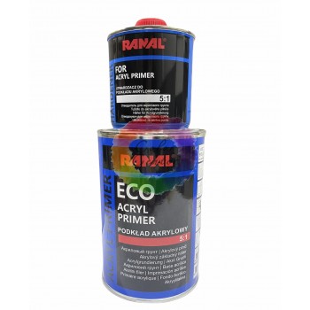 Акриловый грунт для авто Ranal ECO 5+1 черный 0,8+0,16 отвердитель